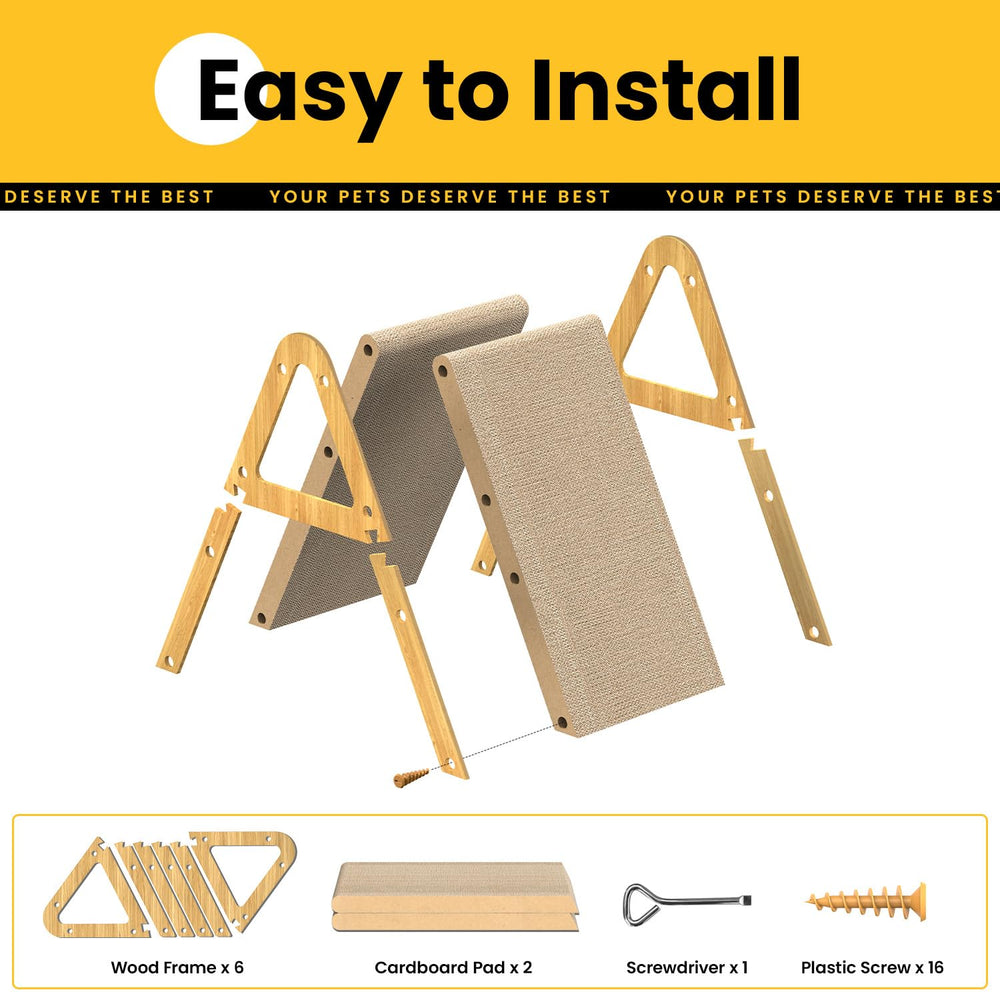 Coching A-Frame Scratcher protects furniture with a dedicated outlet