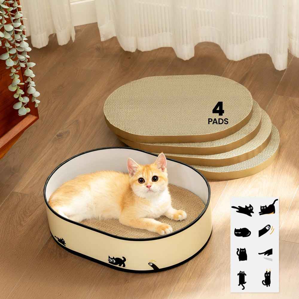 Coching cat scratcher box dimensions 16x12x4 suitable for cats under 11 lbs