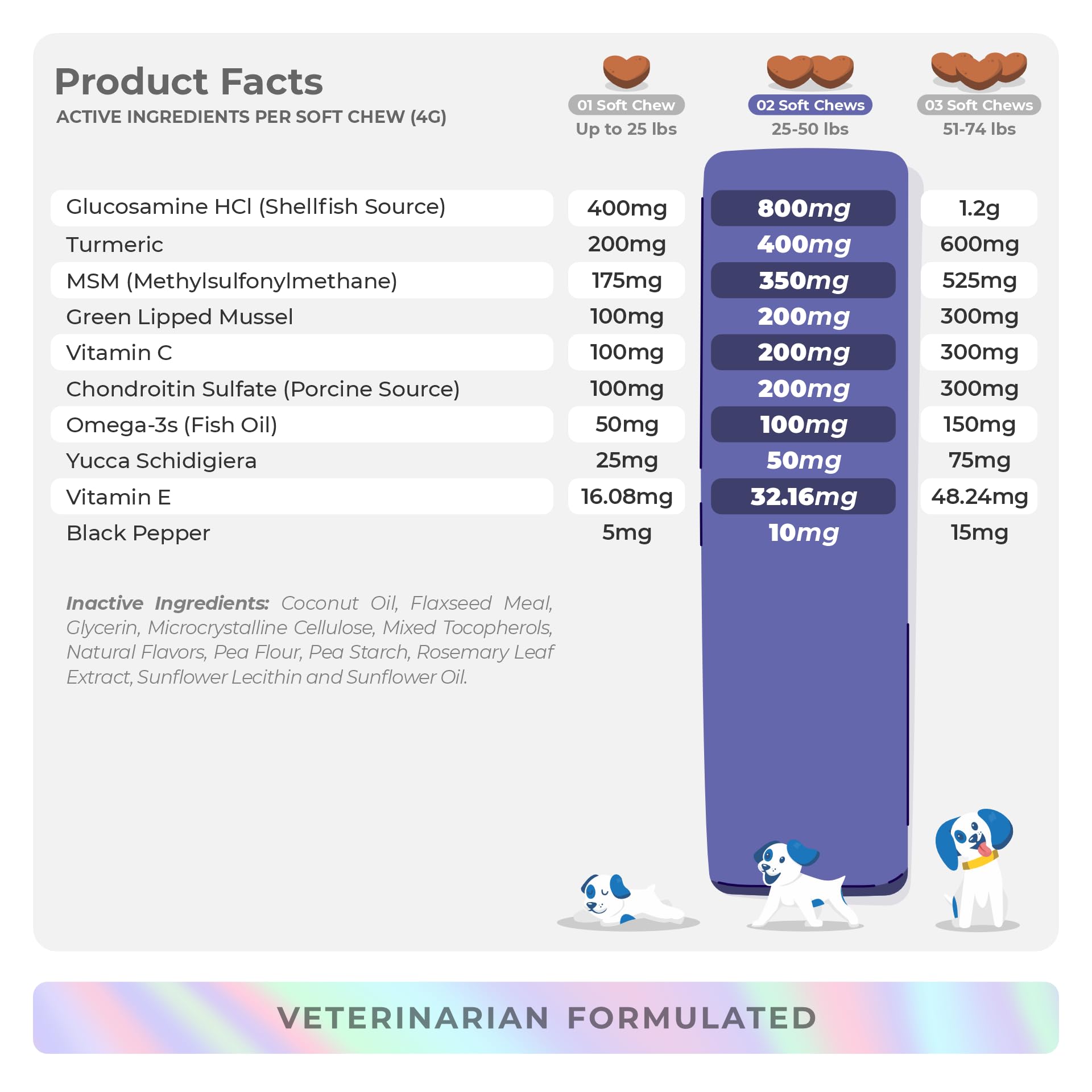 Coco and Luna active dog walking after using the supplement
