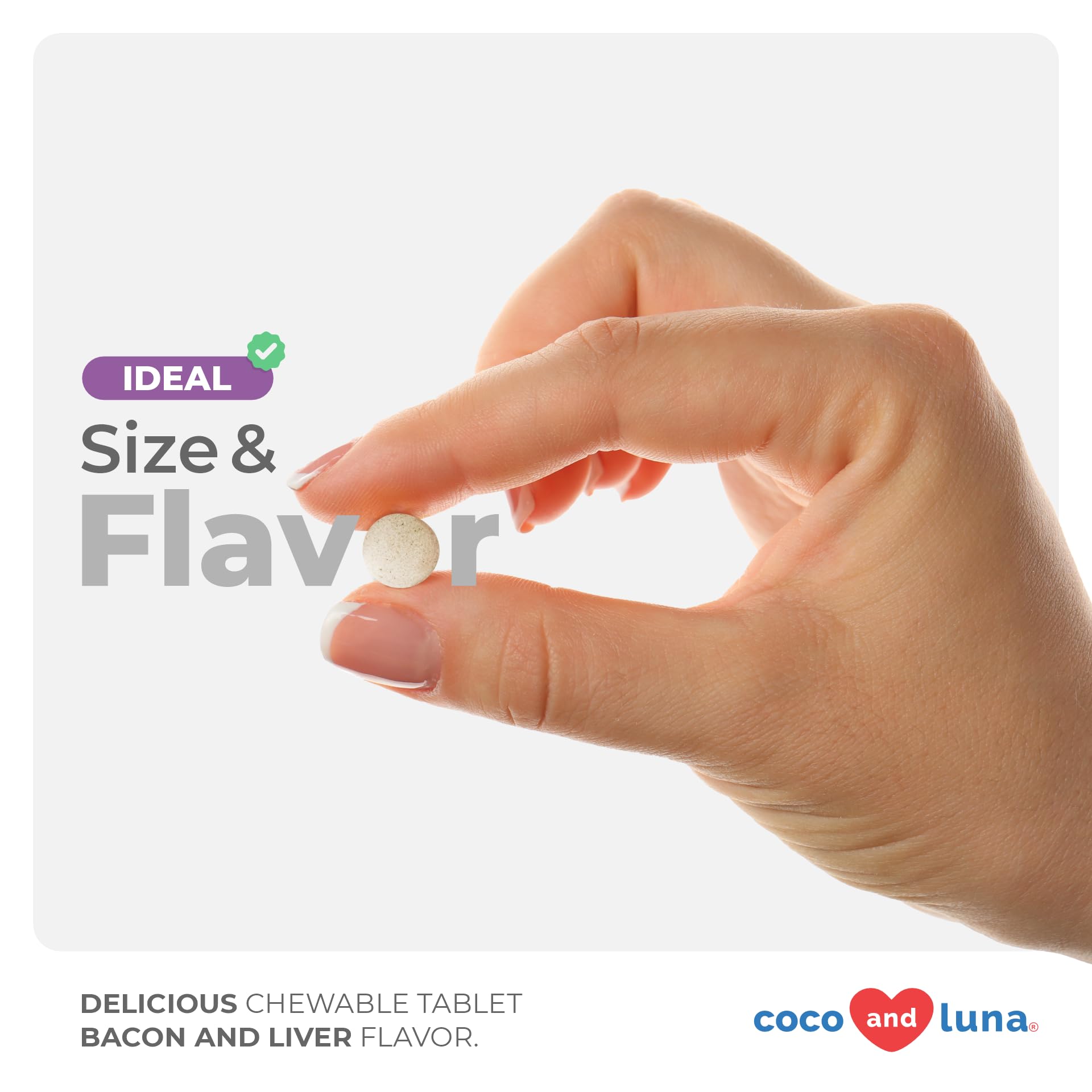 Coco and Luna veterinarian-approved packaging for canine health.