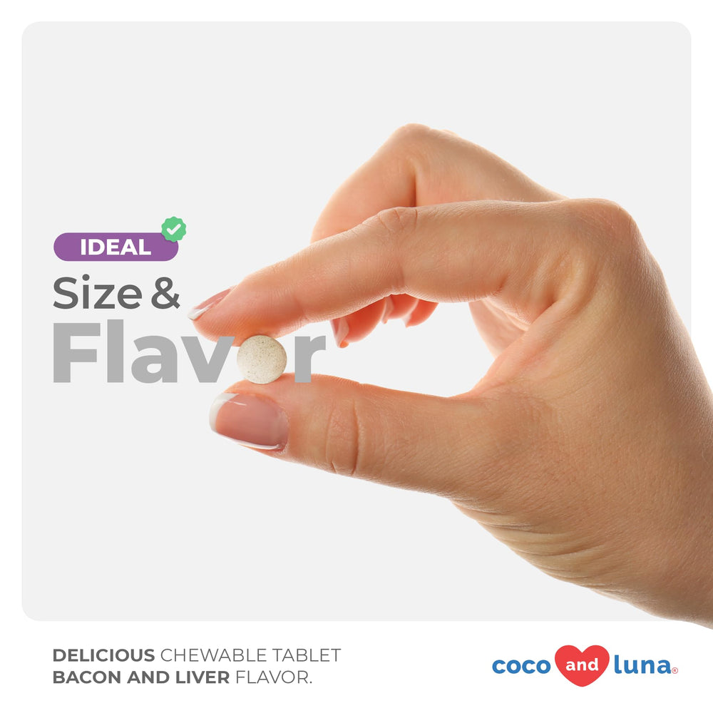 Coco and Luna veterinarian-approved packaging for canine health.