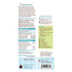 CocoTherapy Triplex MCT-3 Oil amber bottle protects freshness