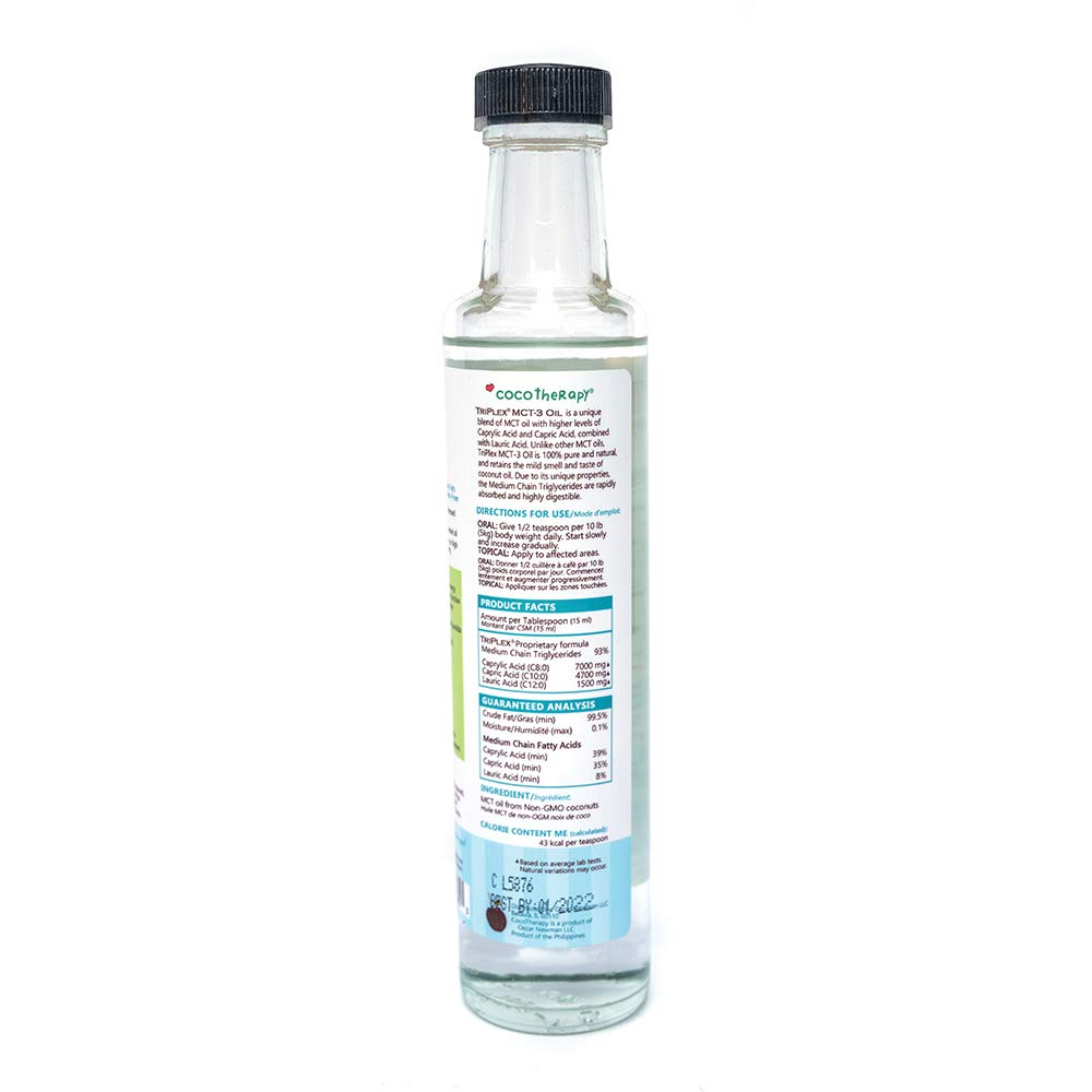 CocoTherapy Triplex MCT-3 Oil pour demonstrates convenient dosing