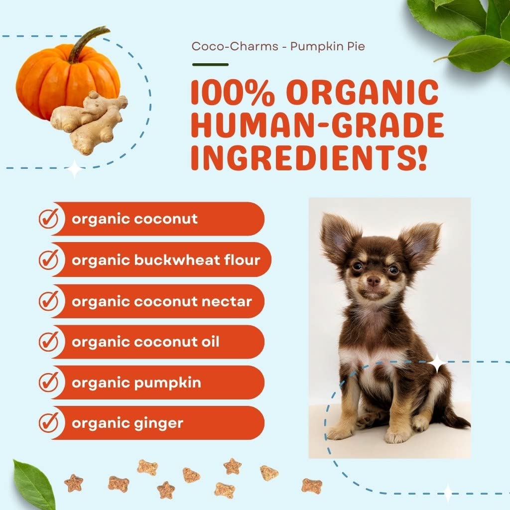 CocoTherapy dog-training treats designed for small dogs as rewards during training.