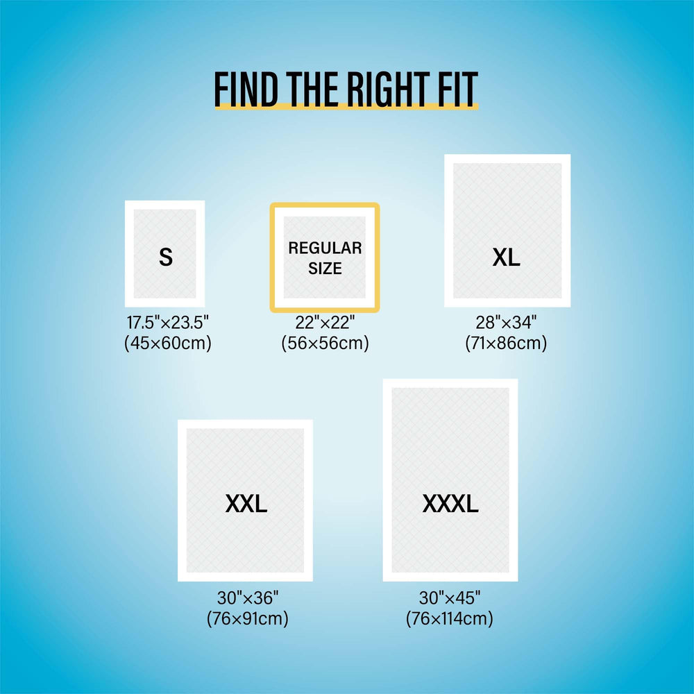 COCOYO best-value pads 22x22 multi-layer design emphasizes strong absorption.