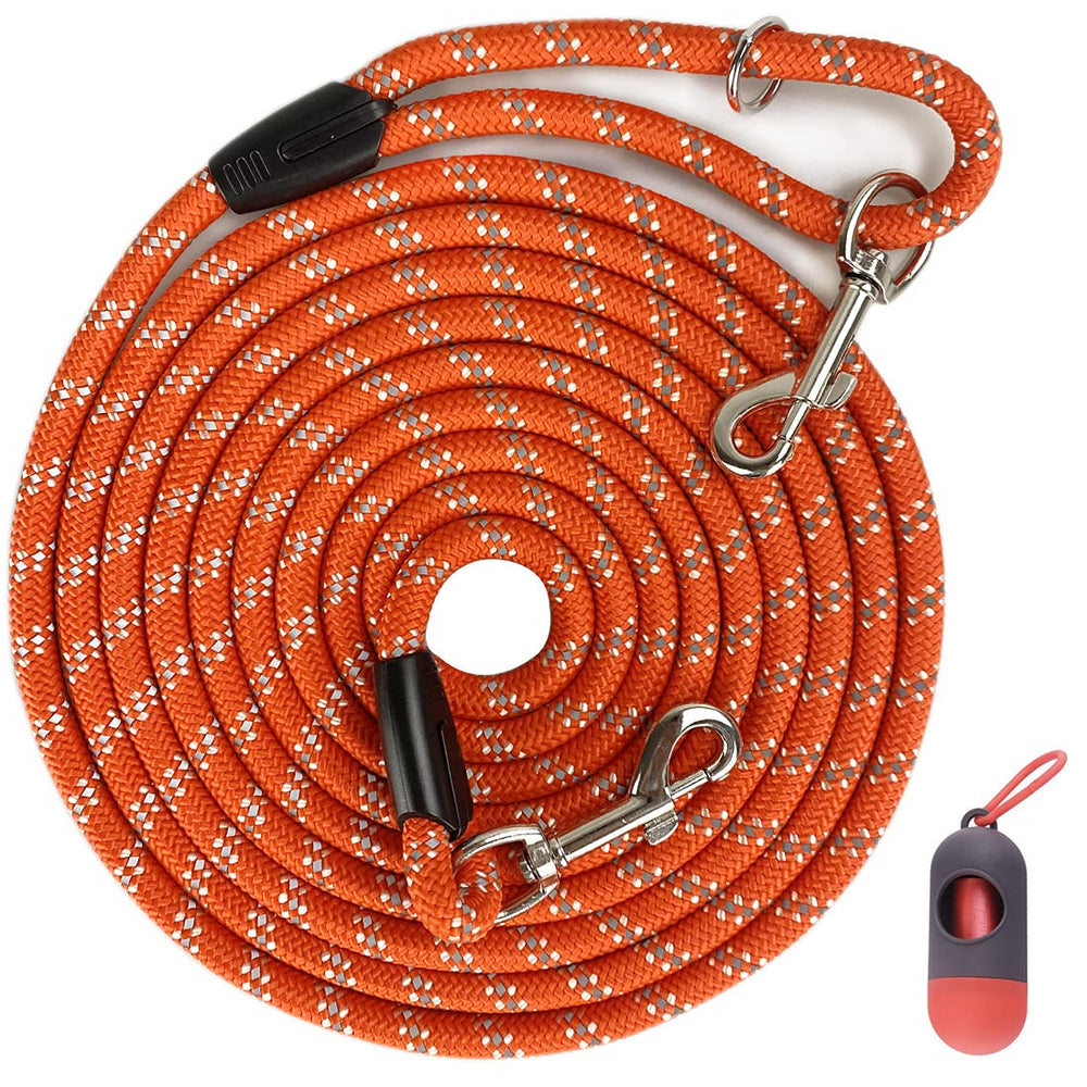 Codepets Long Rope Dog Leash full view demonstrates versatile training options