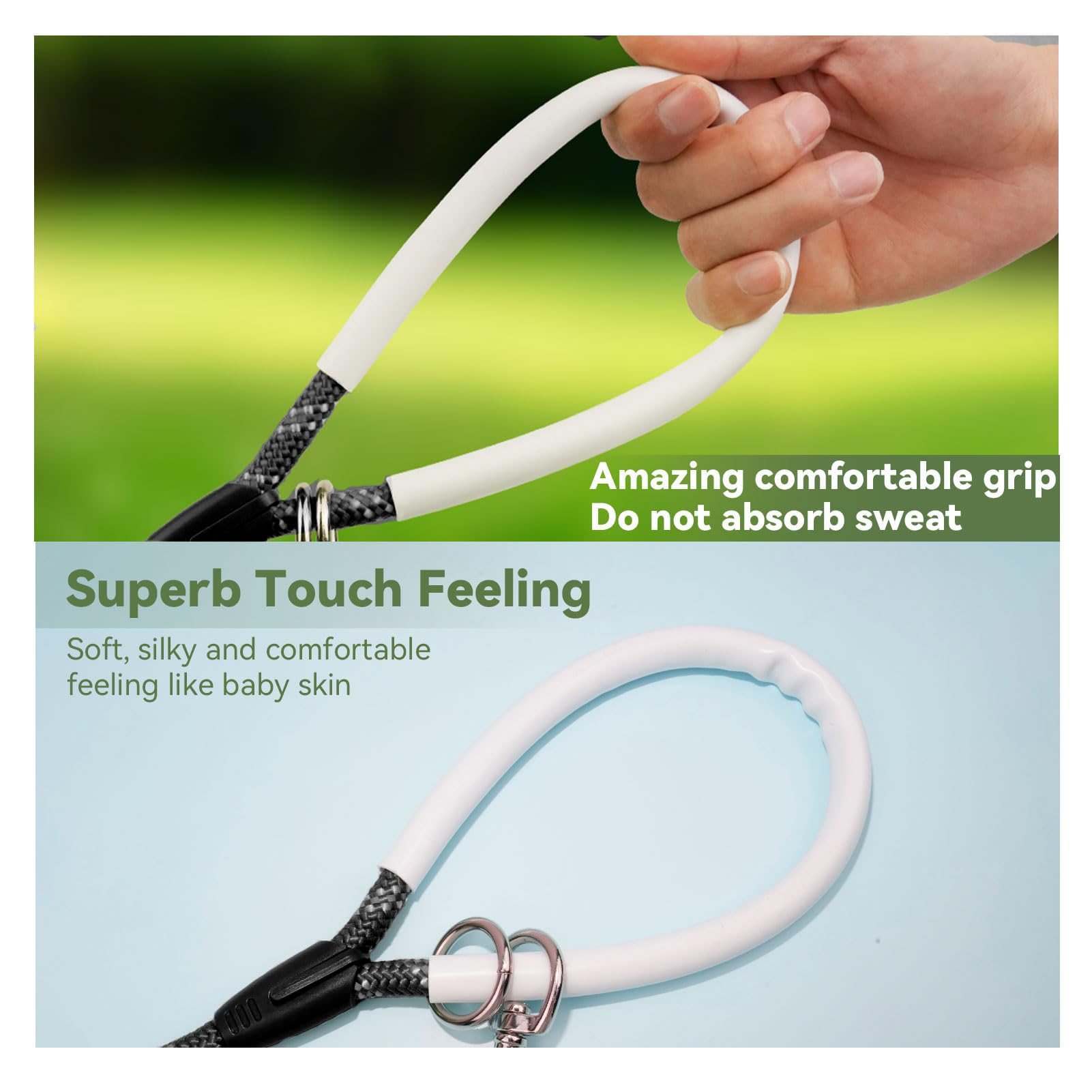 Codepets nylon dog leash 30ft long for safe off-leash-style freedom in open areas