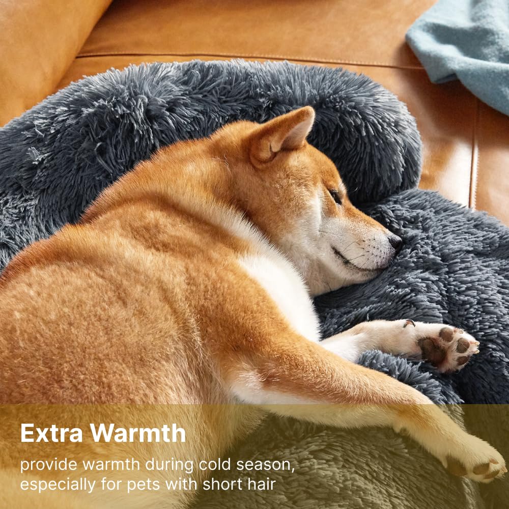 Codi calming dog bed large-dog friendly design fits bigger dogs.