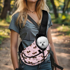 COEQINE dog carrier pink breathable mesh keeps pets cool and comfy during outings