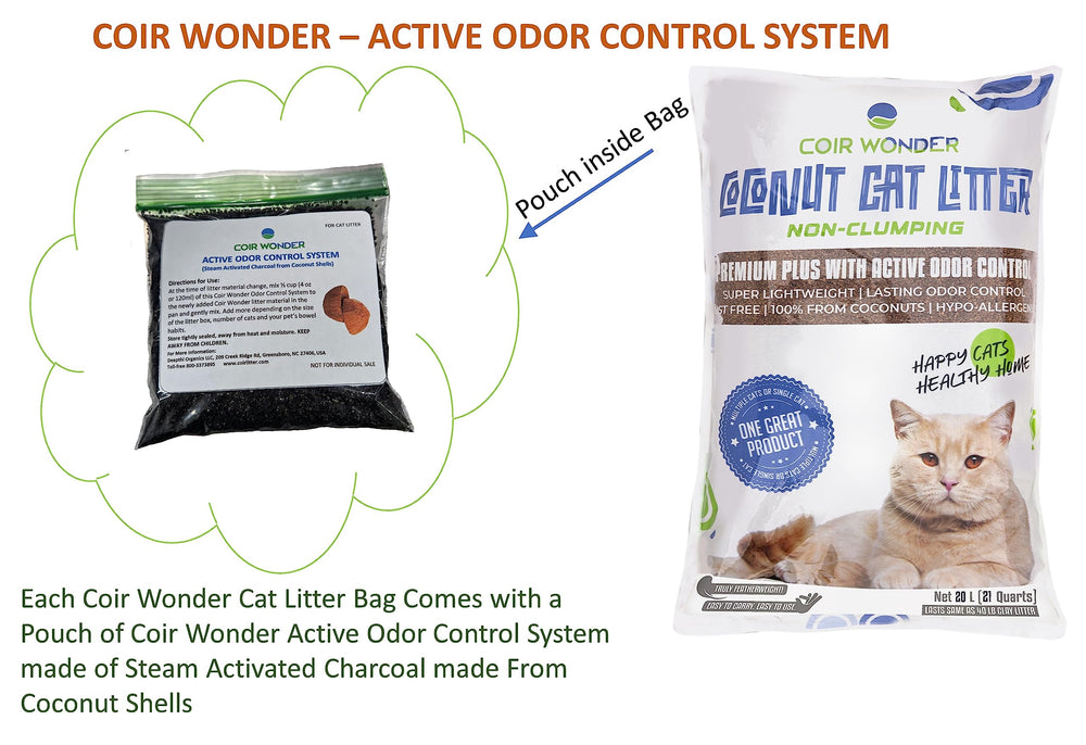 Coir Wonder multi-use cat litter suits small pets and coop bedding