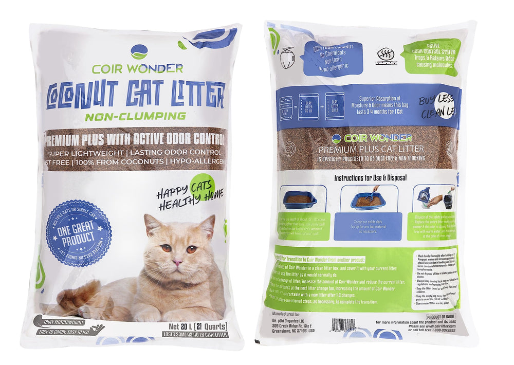 Coir Wonder lightweight litter bag demonstrates easy handling and less lifting strain