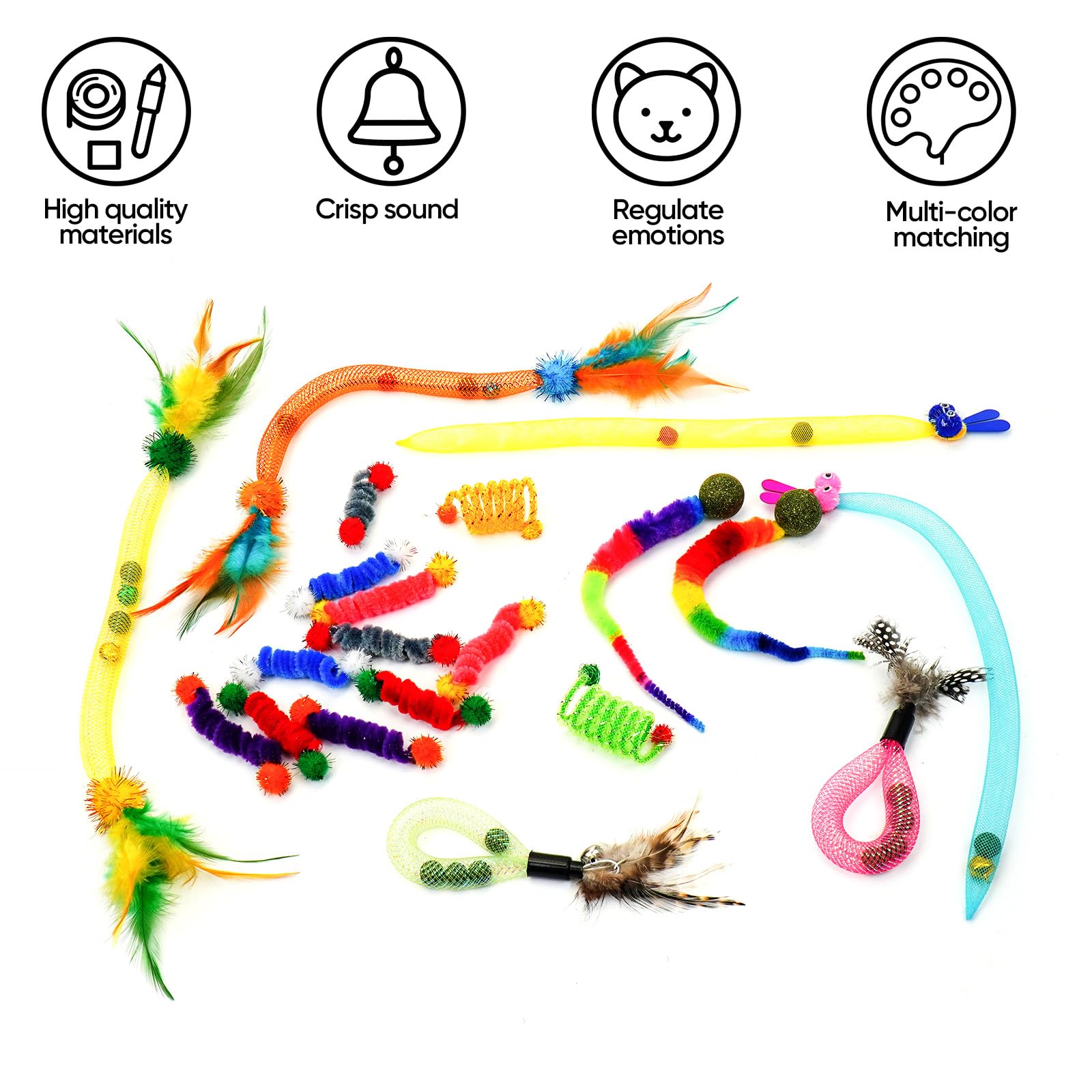 Coivnl spring coil toy promotes active indoor exercise and chasing fun