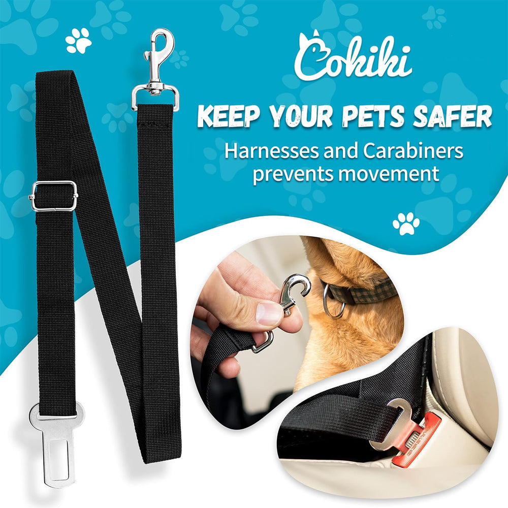 Cokiki dog car seat durable Oxford fabric and waterproof surface.