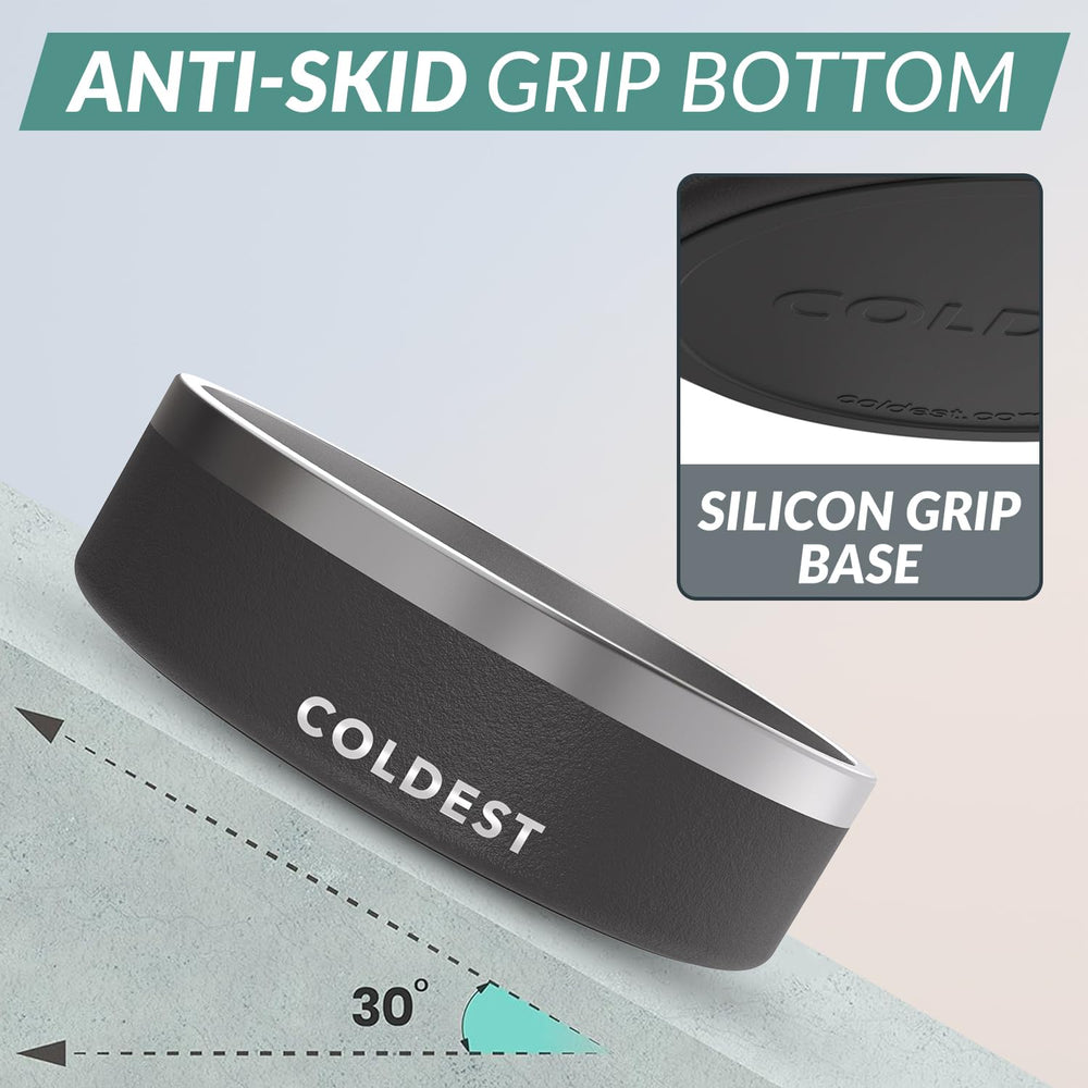 Coldest Water Dog Bowl with anti-slip base stays put during meals