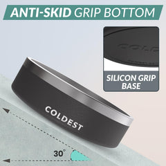 Coldest Water Dog Bowl with anti-slip base stays put during meals