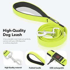 Colaseeme LED dog leash USB charging keeps you ready for evening strolls.