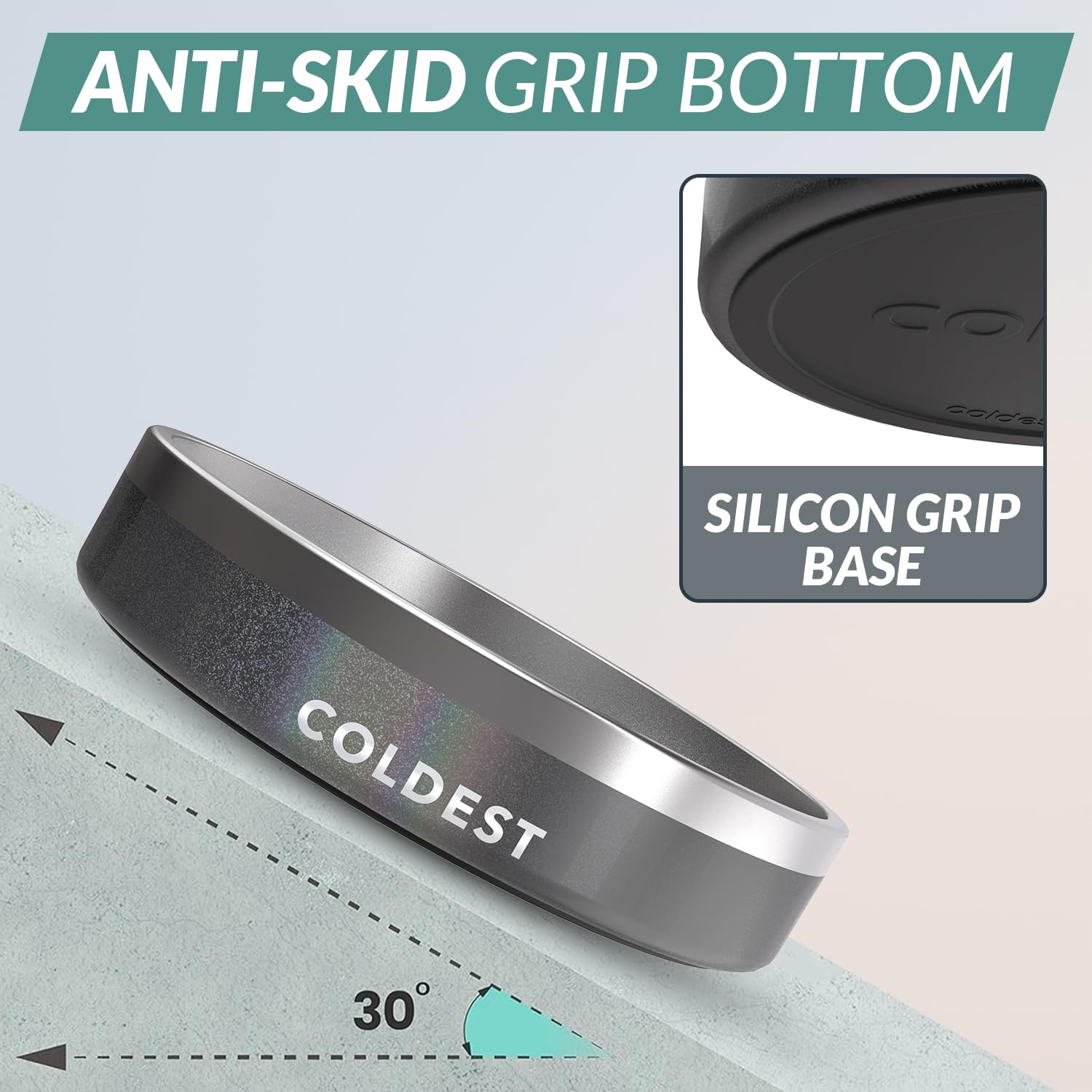 The Coldest Water coldest-dog-bowl anti-slip-base demonstrates secure feeding for mess-free meals.