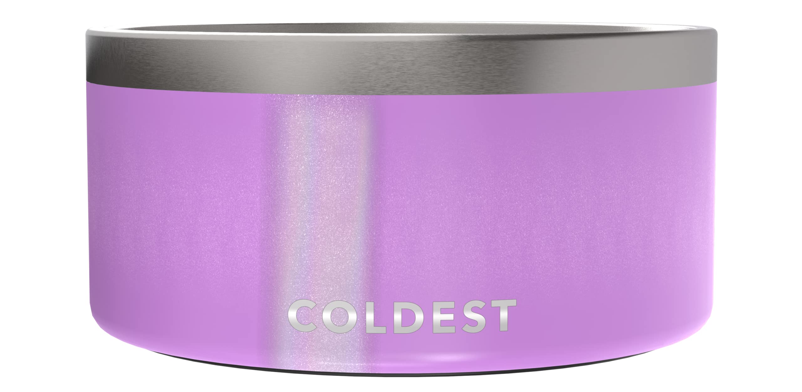 The Coldest Dog Bowl close-up-insulation shows triple-wall durability.