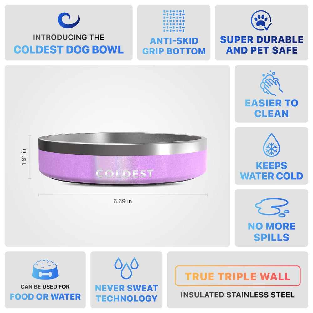 Coldest Dog Bowl color range showcasing more than 25 options