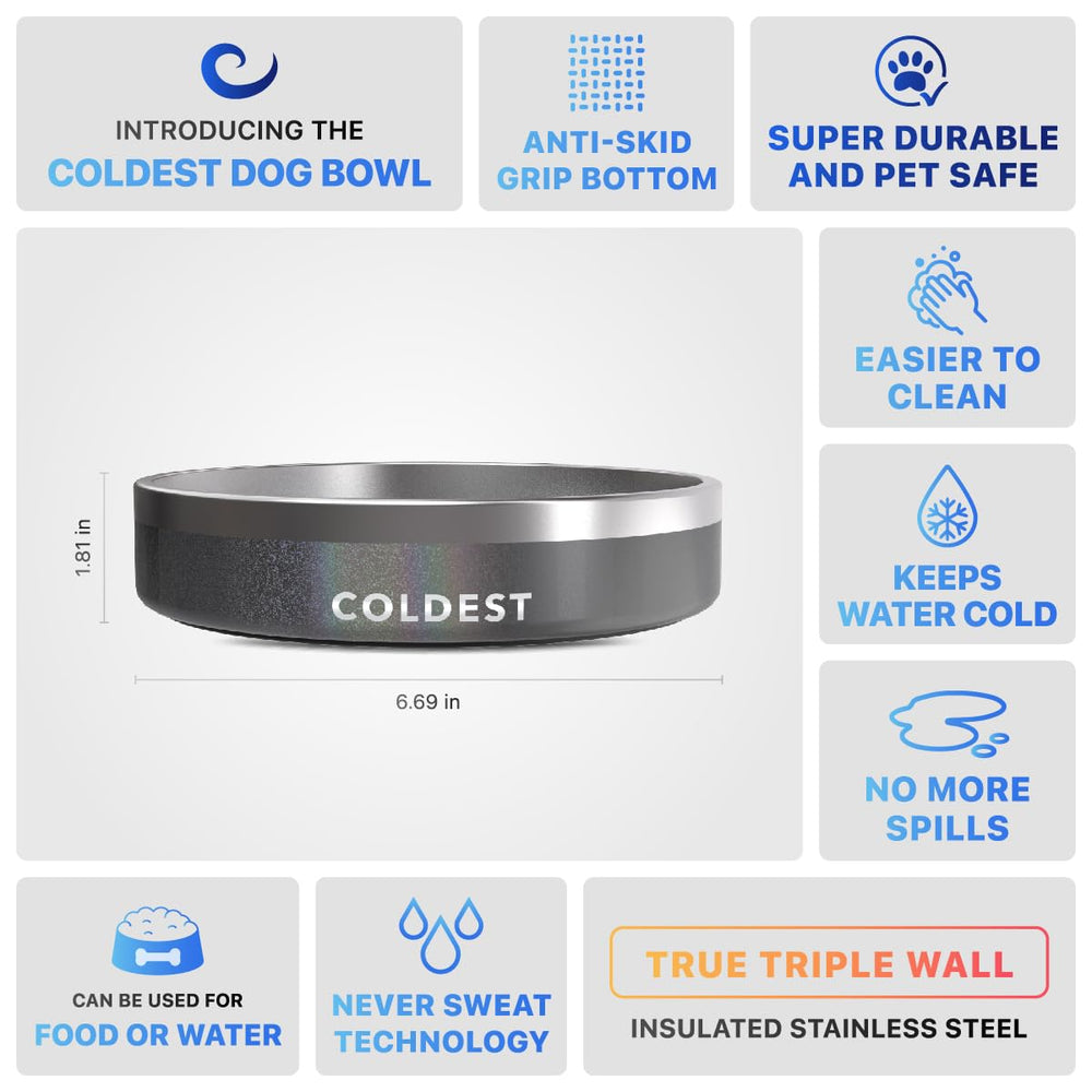 The Coldest Water coldest-dog-bowl dishwasher-safe makes cleaning quick after meals.