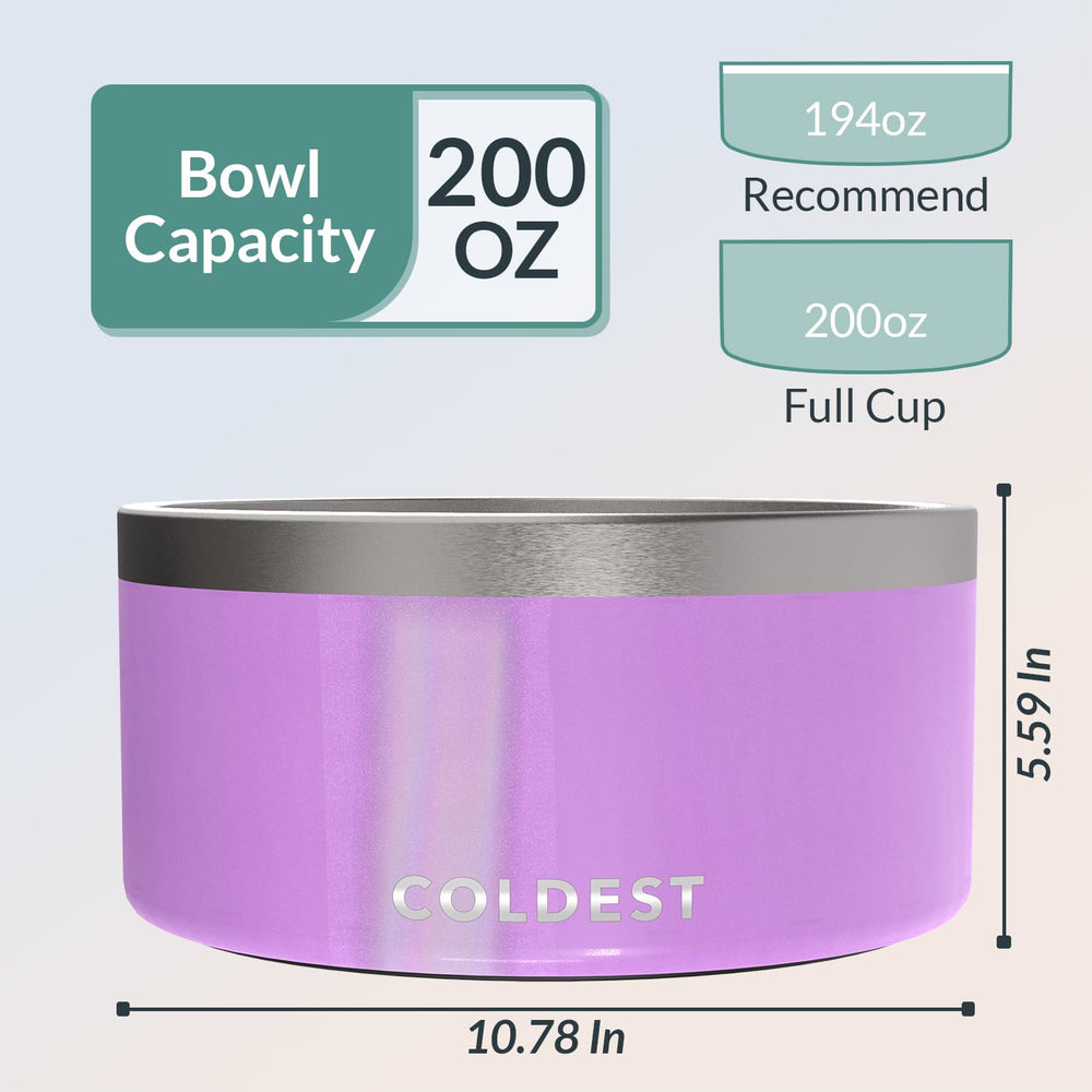 The Coldest Dog Bowl spill-proof-design demonstrates spill-free meals.