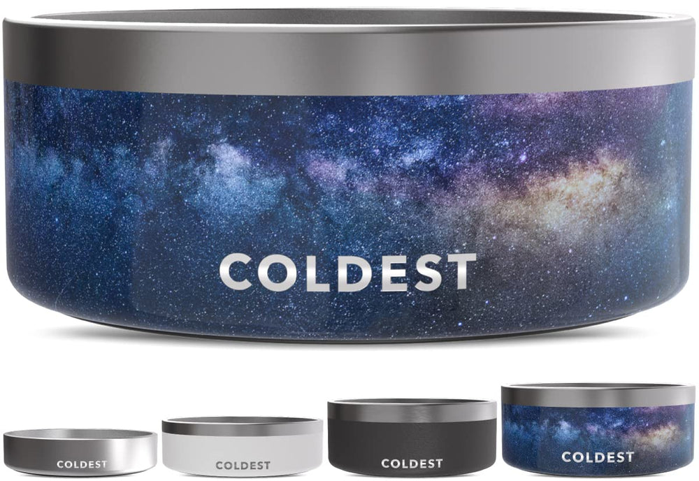 Coldest Water's Coldest Dog Bowl triple-wall insulation keeps water temperature stable.