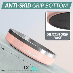 The Coldest Water anti-slip base keeps bowls steady during meals.