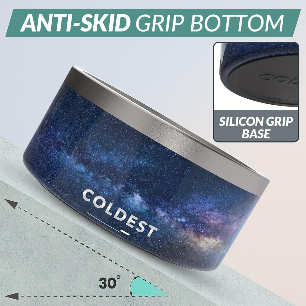 The Coldest Water colddog bowl anti-slip base prevents spills during meals
