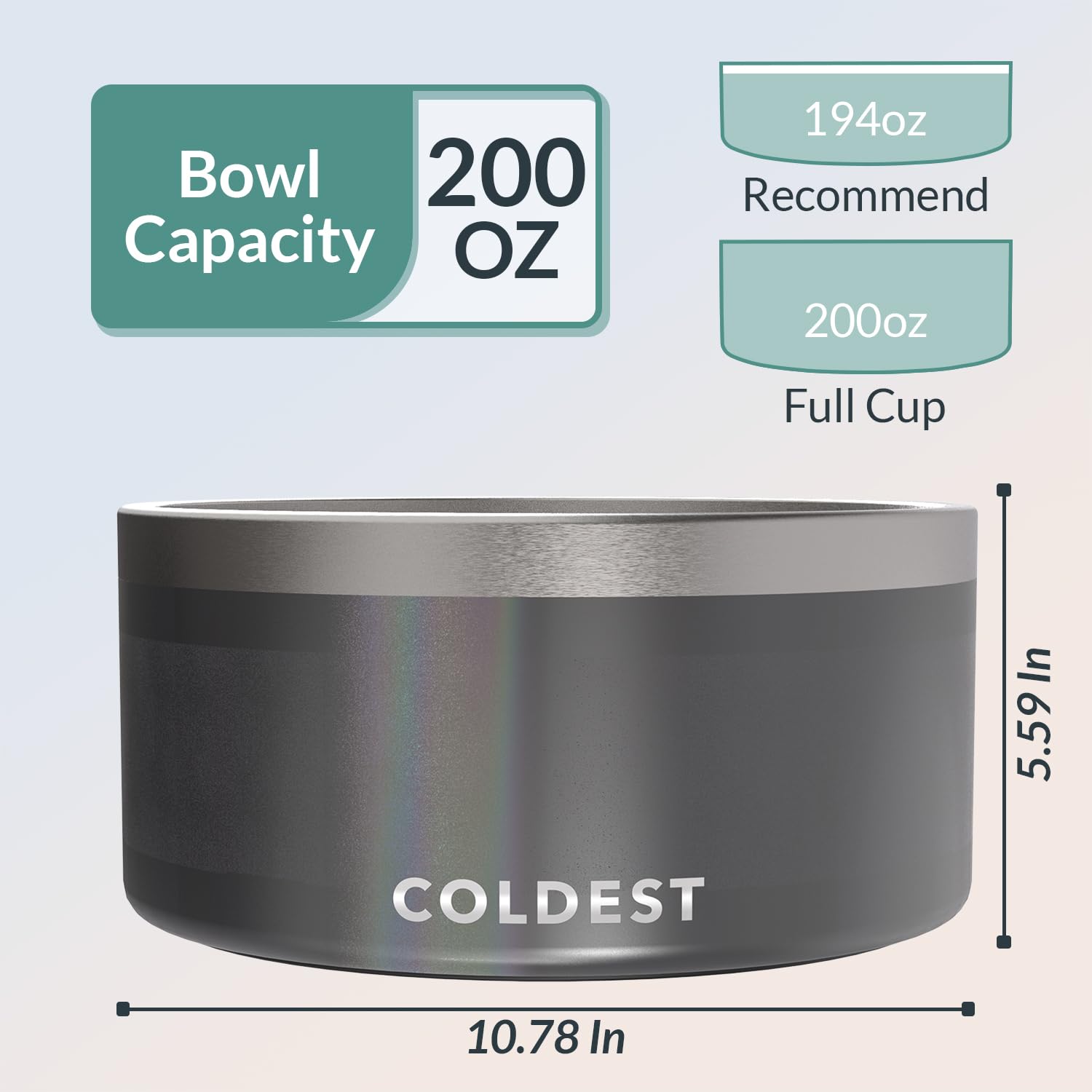 The Coldest Water dog bowl is dishwasher-safe for easy cleanup