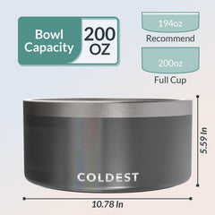The Coldest Water dog bowl is dishwasher-safe for easy cleanup