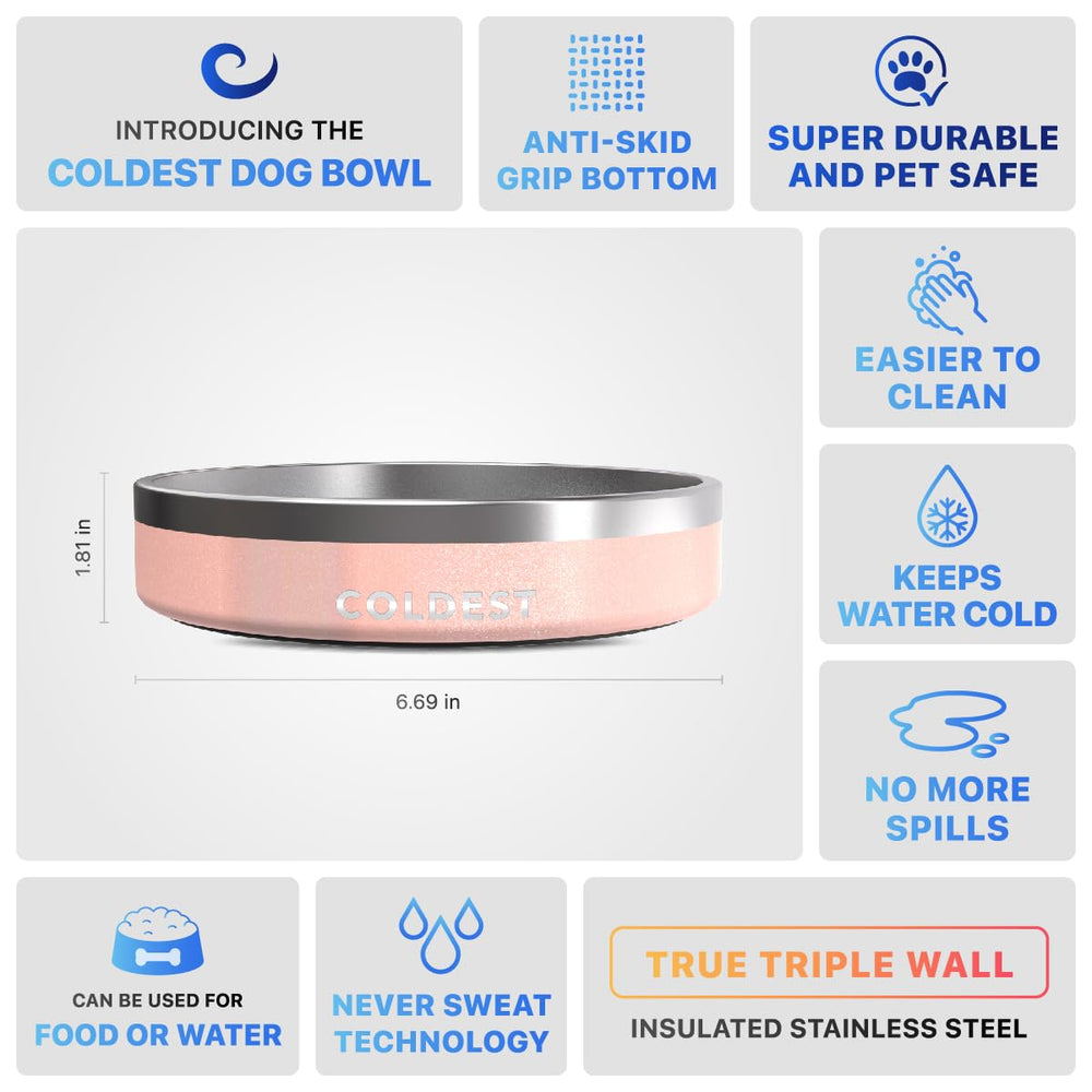 The Coldest Water dishwasher-safe bowl cleans quickly for busy households.