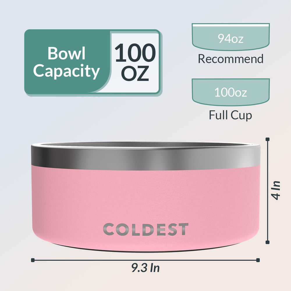 Coldest Water dog bowl dishwasher-safe stainless steel for easy, hands-off cleaning.
