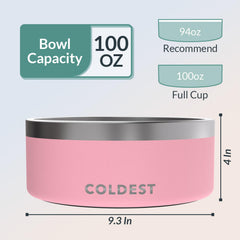 Coldest Water dog bowl dishwasher-safe stainless steel for easy, hands-off cleaning.