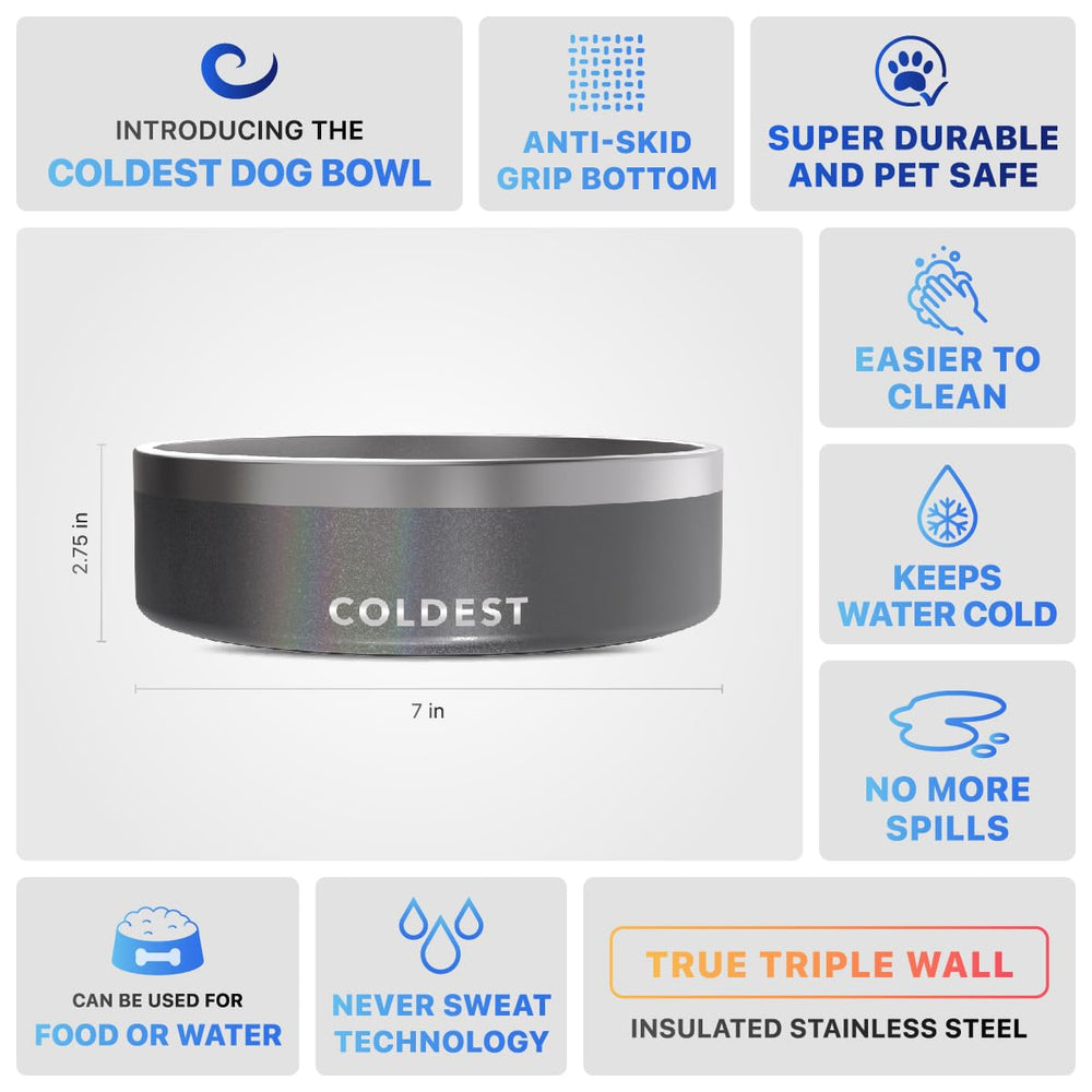 Coldest Water offers 25 color options to match your pet’s style