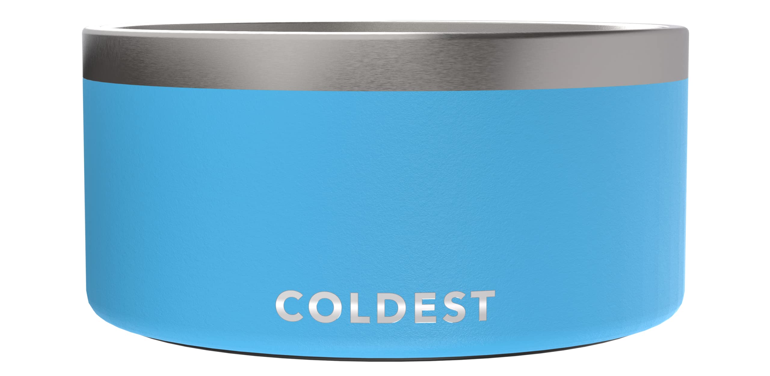 The Coldest Water dog bowl with anti-rust metal for lasting durability against playful chews.