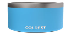 The Coldest Water dog bowl with anti-rust metal for lasting durability against playful chews.