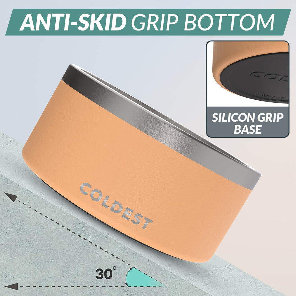 The Coldest Water dog bowl anti-slip base keeps feeding area clean and stable.