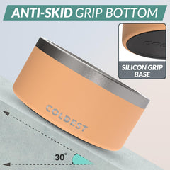 The Coldest Water dog bowl anti-slip base keeps feeding area clean and stable.