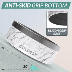 The Coldest Water dog bowl anti-slip base keeps mealtime in place