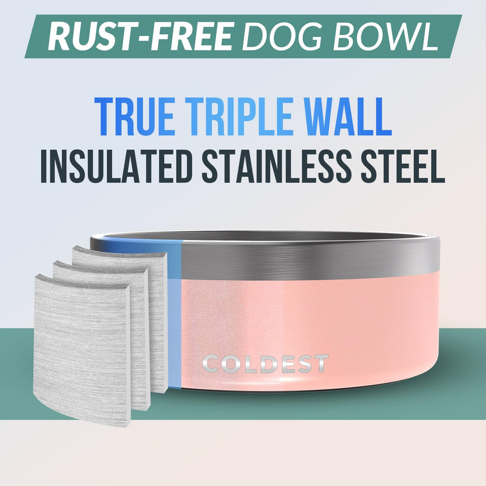 The Coldest Water anti-slip base keeps the bowl steady during lively mealtimes.