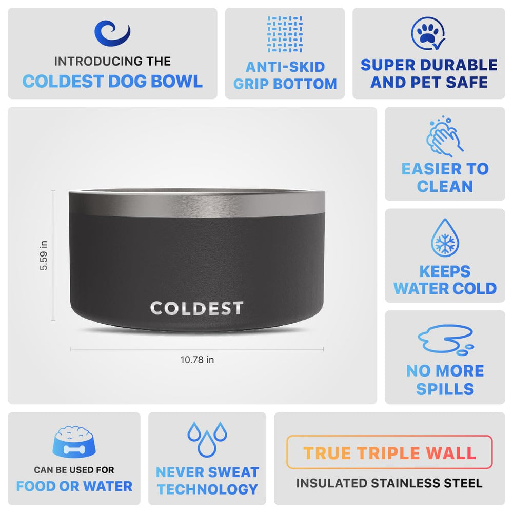 The Coldest Water dishwasher-safe stainless steel ensures easy cleanup after meals.