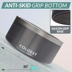 The Coldest Water dog bowl with a non-slip base to prevent spills