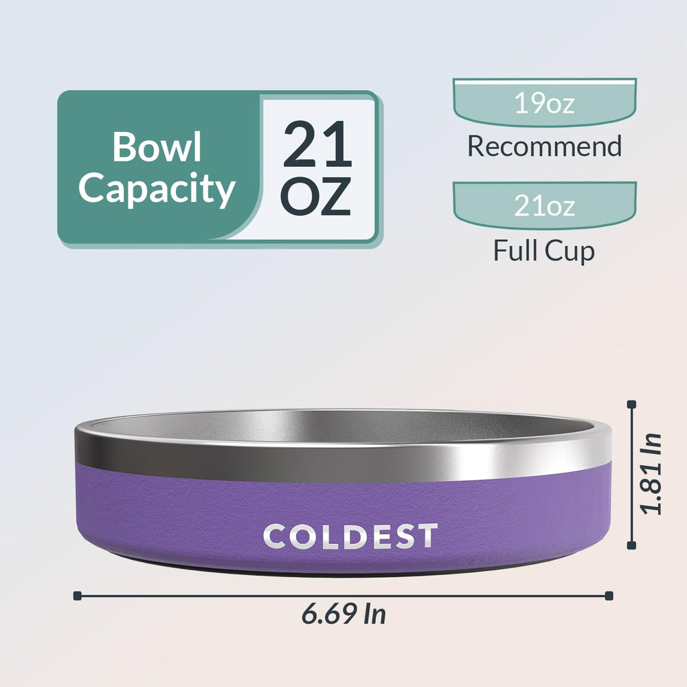 Coldest Water rust-resistant stainless steel withstands rough use during play and mealtime.