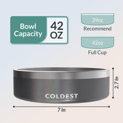 Coldest Water spill-proof design reduces mess during feeding