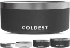 Coldest Water dog bowl stealth-black-100oz for spill-free hydration.