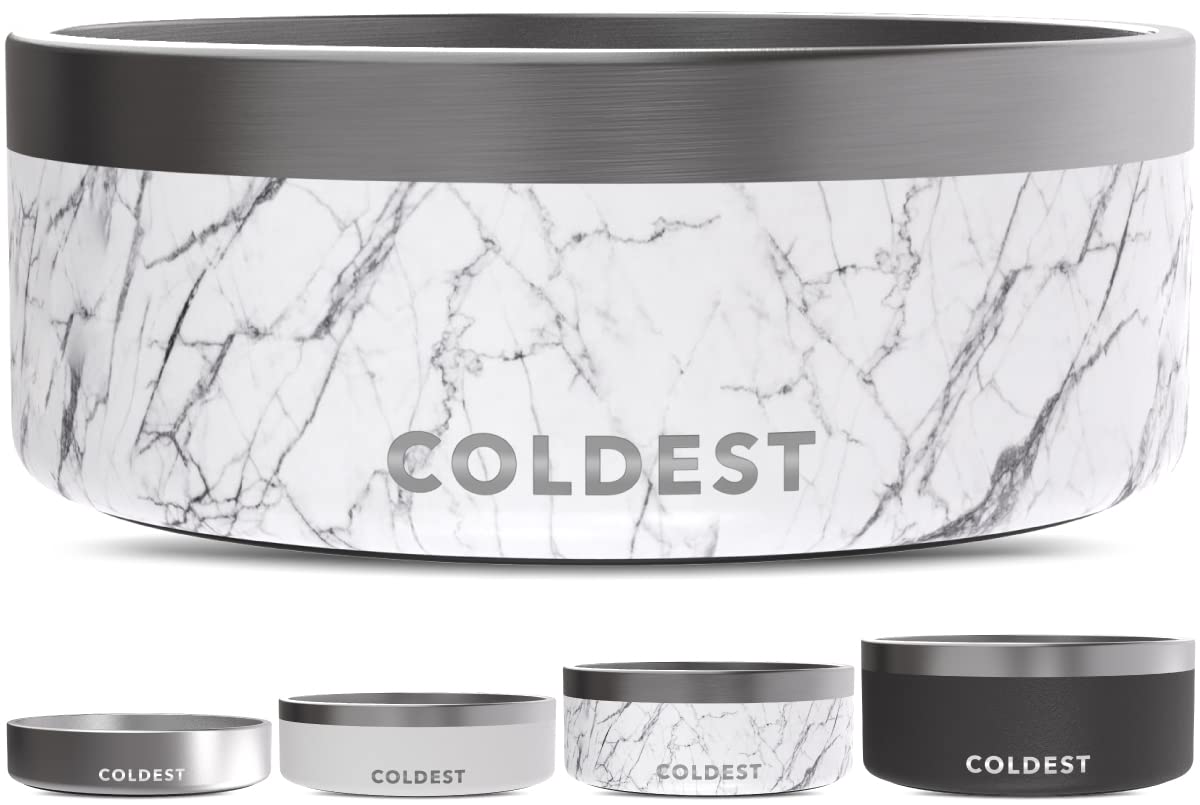 The Coldest Water dog bowl triple-wall insulated for long-lasting performance
