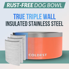 The Coldest Water triple-wall insulation helps maintain water temperature and reduce condensation.