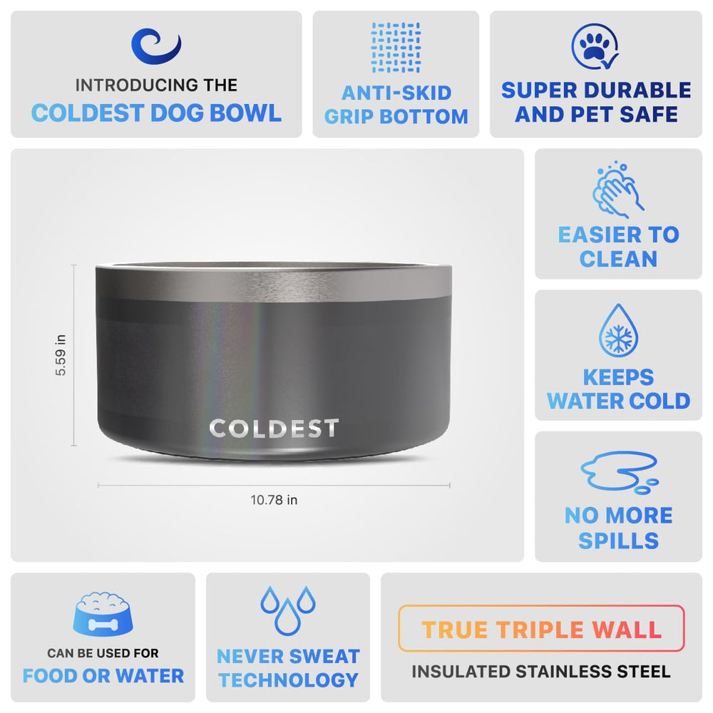 The Coldest Water dog bowl is heavy-duty for active pets