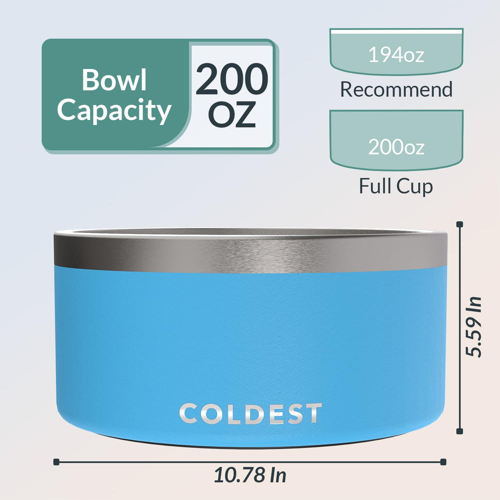 Coldest Water non-slip base prevents sliding for mess-free dining.