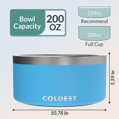 Coldest Water non-slip base prevents sliding for mess-free dining.